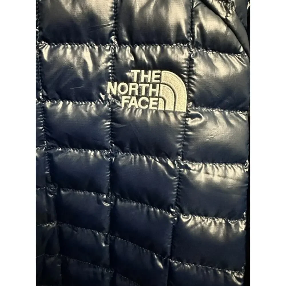 North Face 4X Jacket Thermoball Puffer Insulated Coat Summit Navy Blue Full Zip